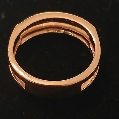 Two ladies' rings - Engagement bands - Size 8