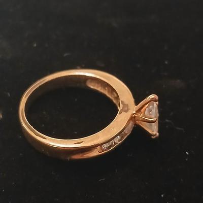 Two ladies' rings - Engagement bands - Size 8