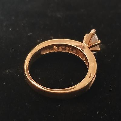Two ladies' rings - Engagement bands - Size 8