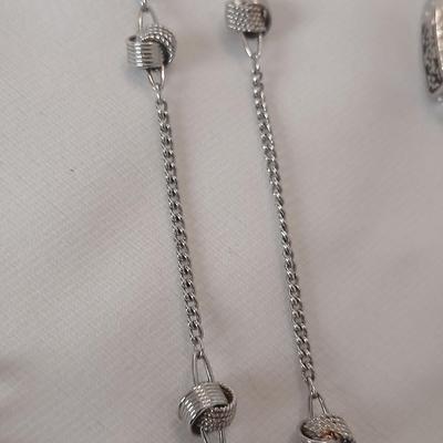 Silver-toned Jewlery earrings, Necklaces and a beautiful ring