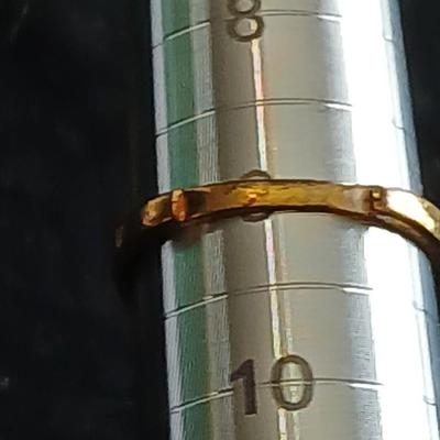 Two gold-toned rings Bling fun!