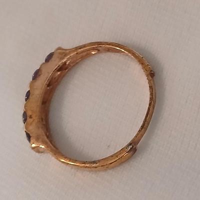 Two gold-toned rings Bling fun!