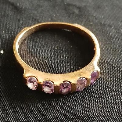 Two gold-toned rings Bling fun!