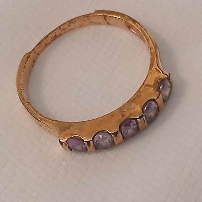 Two gold-toned rings Bling fun!