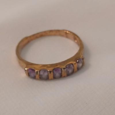 Two gold-toned rings Bling fun!