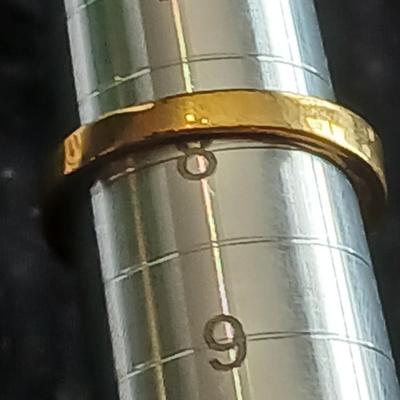 Two gold-toned rings Bling fun!