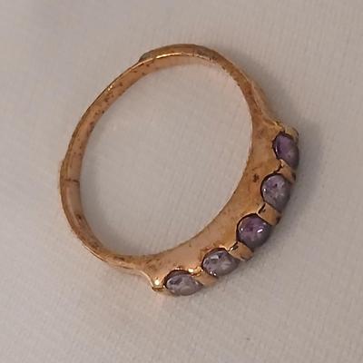 Two gold-toned rings Bling fun!