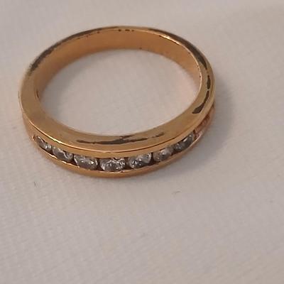 Two gold-toned rings Bling fun!