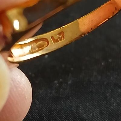 Two gold-toned rings Bling fun!