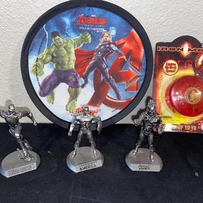PEWTER ACTION FIGURES, CAPTAIN AMERICA, IRON MAN, GHOST RIDER, AND MORE!