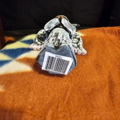 Native American Angel figure with Native light weight blanket and a framed Charles Russel Print