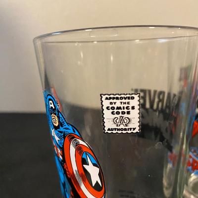 CAPTAIN AMERICA, THE AMAZING SPIDER-MAN AND INCREDIBLE HULK PINT GLASSES