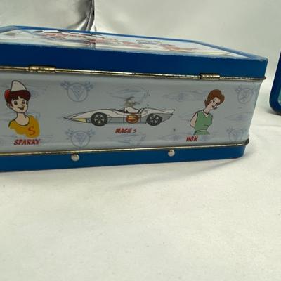 THE SMURFS AND SPEED RACER LUNCH BOXES