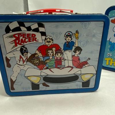 THE SMURFS AND SPEED RACER LUNCH BOXES