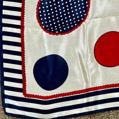 Echo Silk Scarf - Abstract Polka-dots