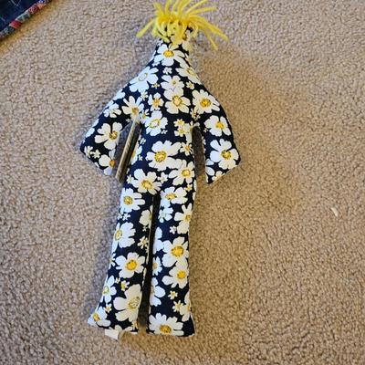 Two handmade quilts - Anne Russell Legacy Quilt Quilted by Susie Huschka and a Dammit doll