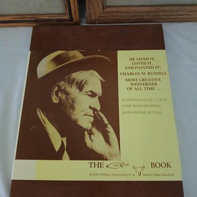 The Charles M Russell Book - Hardback - and a softback book of Cowboy artists of America 1976
