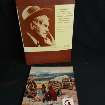 The Charles M Russell Book - Hardback - and a softback book of Cowboy artists of America 1976