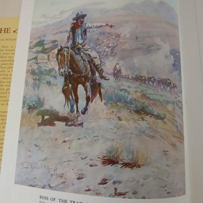 The Charles M Russell Book - Hardback - and a softback book of Cowboy artists of America 1976