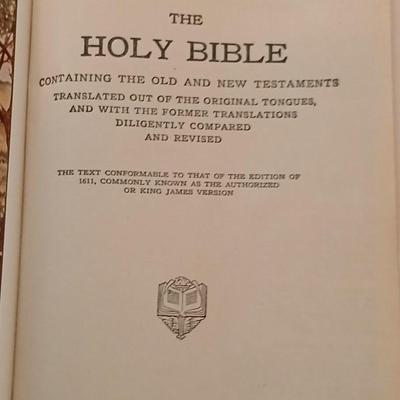 Two antique German bibles - 1899 - 1906 and a more modern Holy Bible