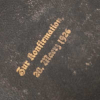 Two antique German bibles - 1899 - 1906 and a more modern Holy Bible