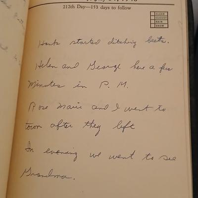 1946 - 1949 Personal Journals - Sold 15 dozen eggs in town at .37 a dozen! Neat old history