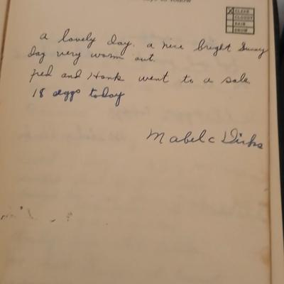1946 - 1949 Personal Journals - Sold 15 dozen eggs in town at .37 a dozen! Neat old history