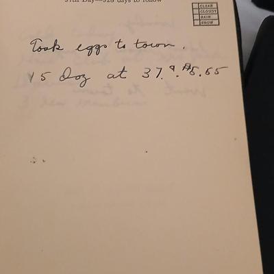 1946 - 1949 Personal Journals - Sold 15 dozen eggs in town at .37 a dozen! Neat old history