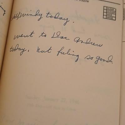 1946 - 1949 Personal Journals - Sold 15 dozen eggs in town at .37 a dozen! Neat old history