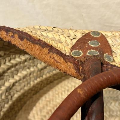 Large Leather Handled Baskets (PB-ES)