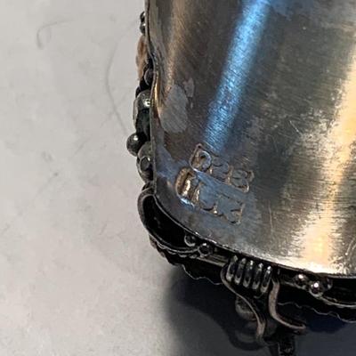 Sterling Brooch & Secret Compartment Ring