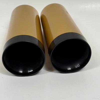 Vintage Gold & Black Thero-Serv Insulated tumblers made by West Bend