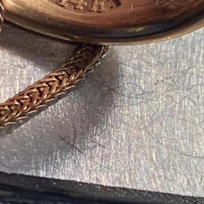 14k Gold Band & 16” Necklace