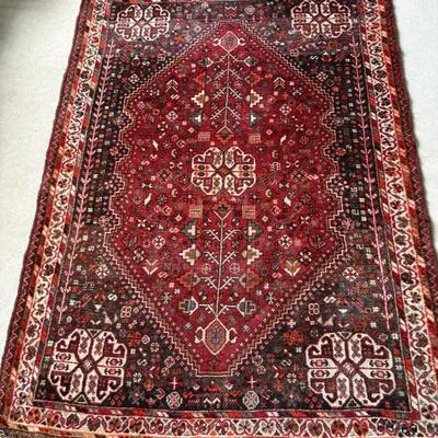 Hand-Knotted Persian Shiraz Rug 4' x 5.5' (PB-ES)