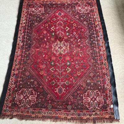 Hand-Knotted Persian Shiraz Rug 4' x 5.5' (PB-ES)