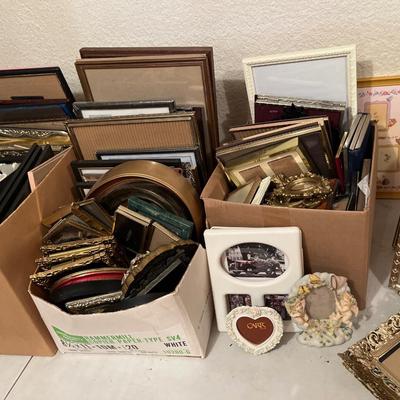 Large group of picture frames