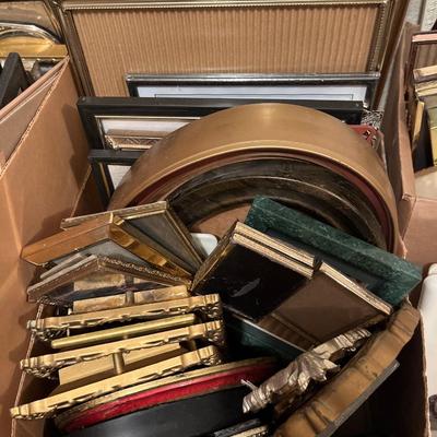Large group of picture frames