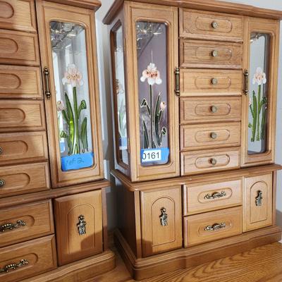 2 Table Top Jewelry Boxes Chests