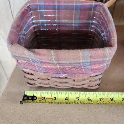 Lot of 7 Longaberger Baskets Planter, Organizer, Recipes, Handle and others