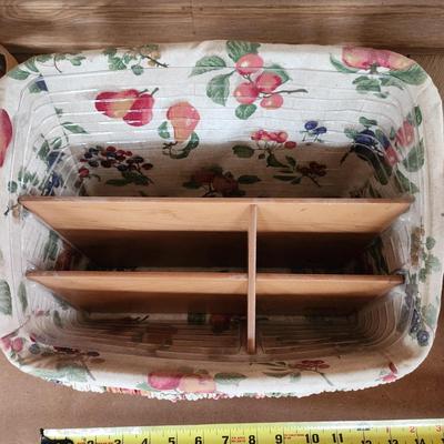 Lot of 7 Longaberger Baskets Planter, Organizer, Recipes, Handle and others