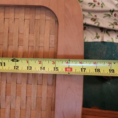 Large Longaberger Basket w Plastic Liner 17x17x22H