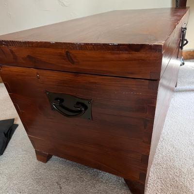 Pair of Solid Wood Chests Trunks