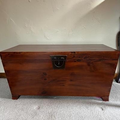 Pair of Solid Wood Chests Trunks