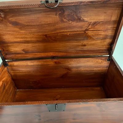 Pair of Solid Wood Chests Trunks