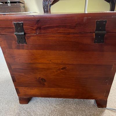 Pair of Solid Wood Chests Trunks