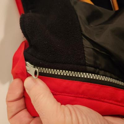 Authentic Ferrari Jacket Windbreaker Hood Zip out liner Size Large