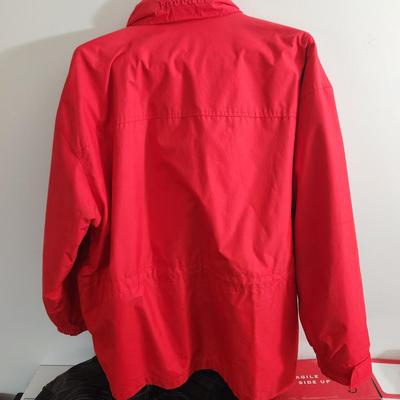 Authentic Ferrari Jacket Windbreaker Hood Zip out liner Size Large