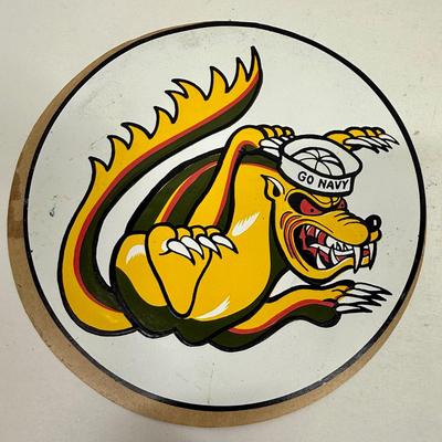 Vintage NHRA Tom McEwen's Mongoose Racing Sticker - Go Navy