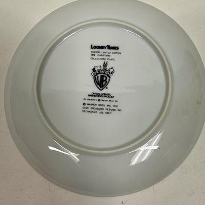Looney Tunes Limited Edition Christmas Collectors Plate 1978 Sylvester and Tweety