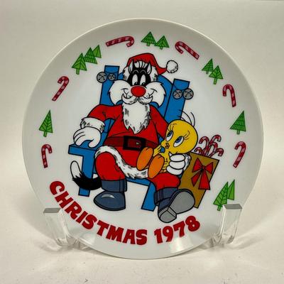 Looney Tunes Limited Edition Christmas Collectors Plate 1978 Sylvester and Tweety